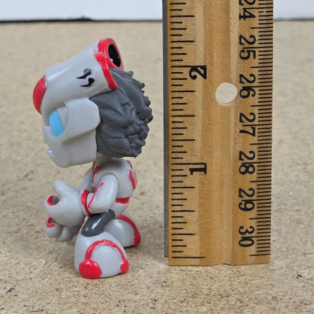 ninja kidz crul tv series Robot Figure Action‎ Figure Toy Gray Red Blue